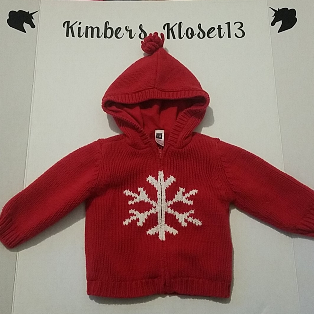 GAP Infants Hooded Zip Jacket size 12-18 Month's